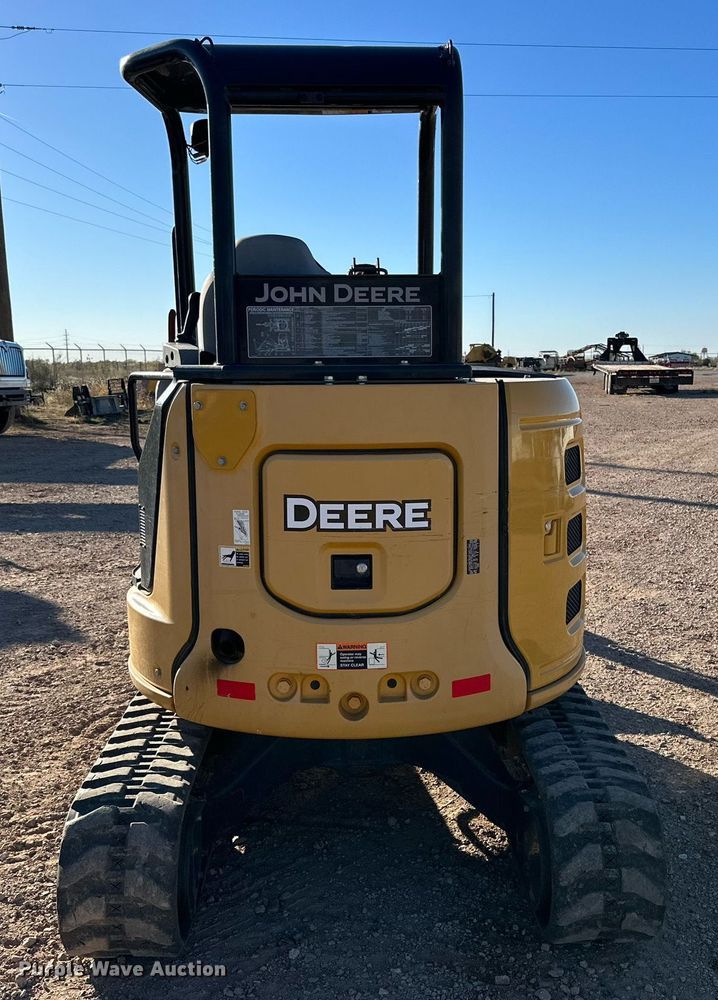 image for item EI0535 2017 John Deere 30G  mini excavator