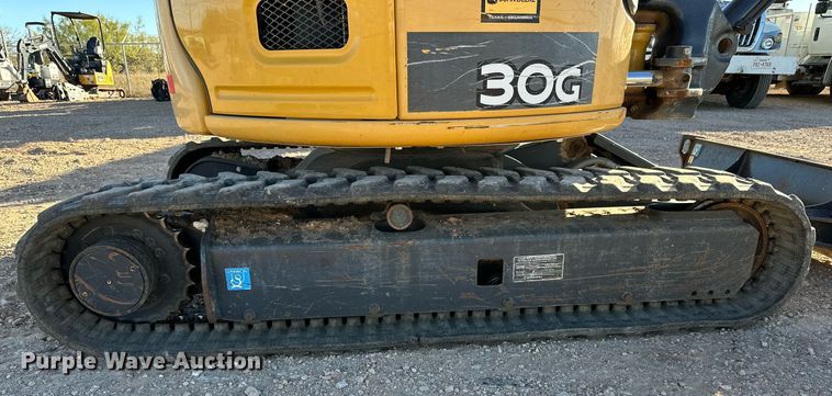 image for item EI0535 2017 John Deere 30G  mini excavator