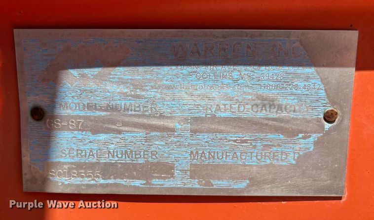 image for item EI0539 Warren GS-87  spreader