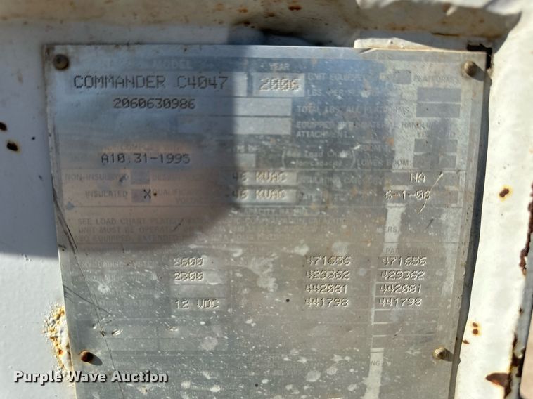 image for item EK9806 2007 Ford F750 Super Duty  digger derrick truck