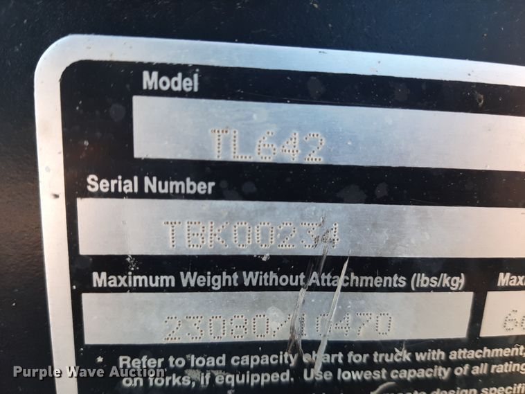 image for item GG9956 2007 Caterpillar TL642  telehandler