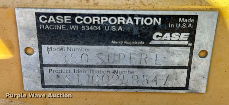 image for item GG9958 1998 Case 580 Super L Series 2  backhoe