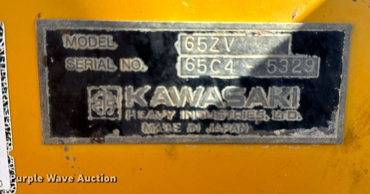 image for item GG9960 2006 Kawasaki 65Z V  wheel loader