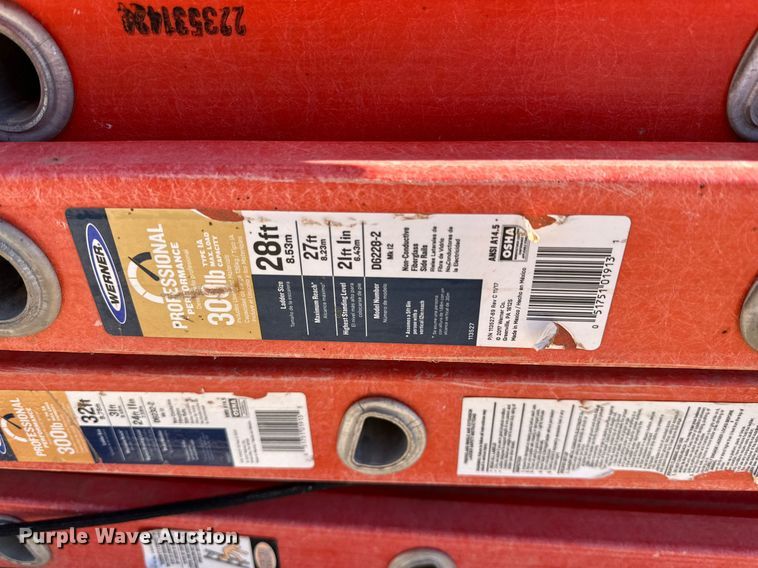 image for item JT9180 (11) Werner extension ladders