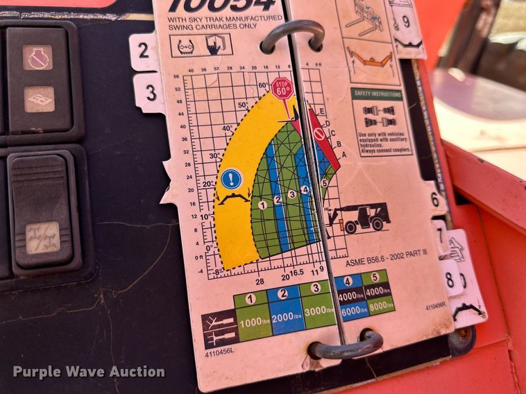 image for item JT9212 Sky Trak 10054  telehandler