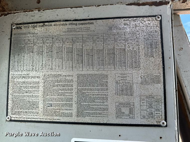 image for item JT9220 1981 Link-Belt HTC1040  crane