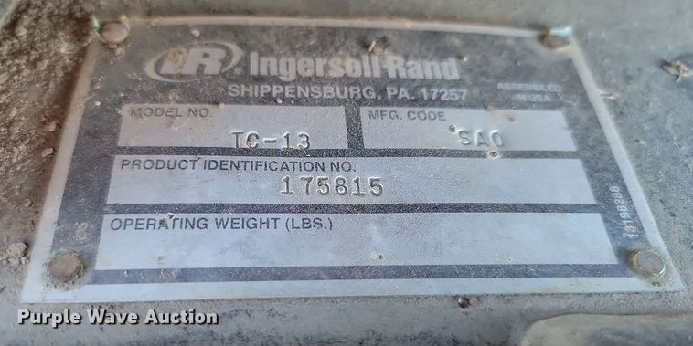 image for item KT9955 Ingersoll Rand TC-13  trench compactor