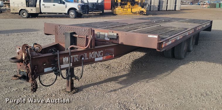 image for item KT9974 1989 Trail King TKT24-2400  tilt deck equipment trailer