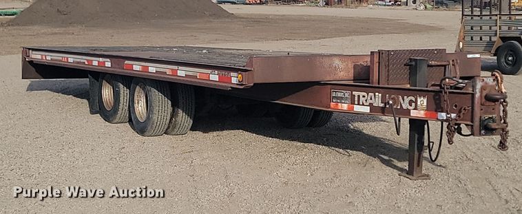 image for item KT9974 1989 Trail King TKT24-2400  tilt deck equipment trailer