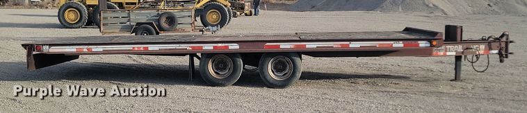 image for item KT9974 1989 Trail King TKT24-2400  tilt deck equipment trailer