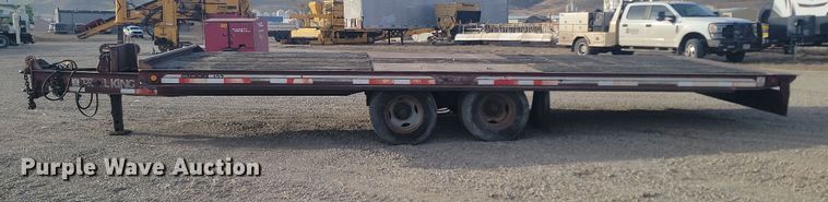 image for item KT9974 1989 Trail King TKT24-2400  tilt deck equipment trailer