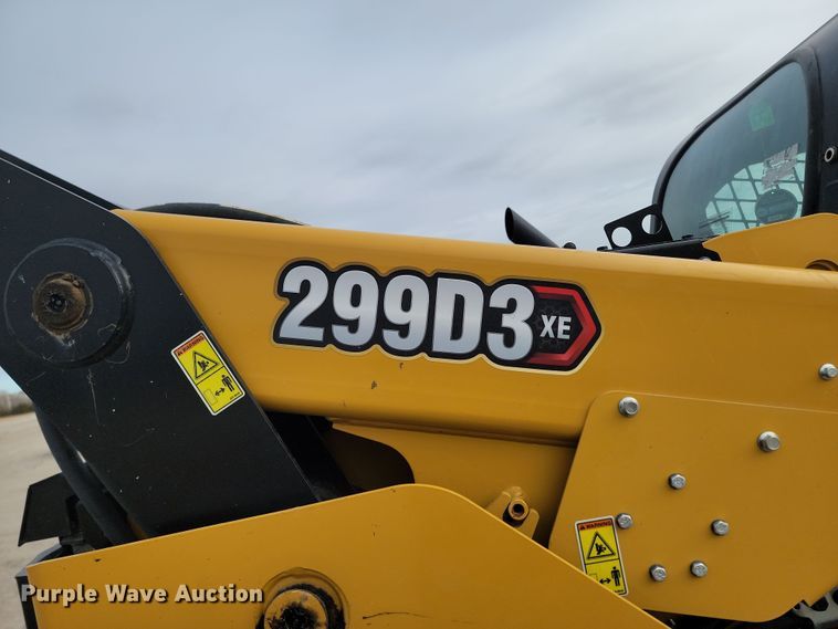 image for item KT9979 2021 Caterpillar 299D3XE  tracked skid steer loader