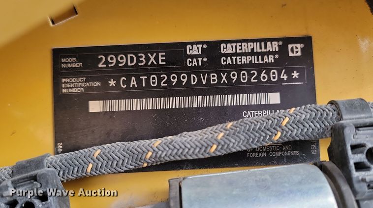 image for item KT9979 2021 Caterpillar 299D3XE  tracked skid steer loader