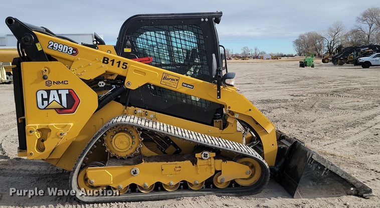 image for item KT9989 2022 Caterpillar 299D3XE  tracked skid steer loader
