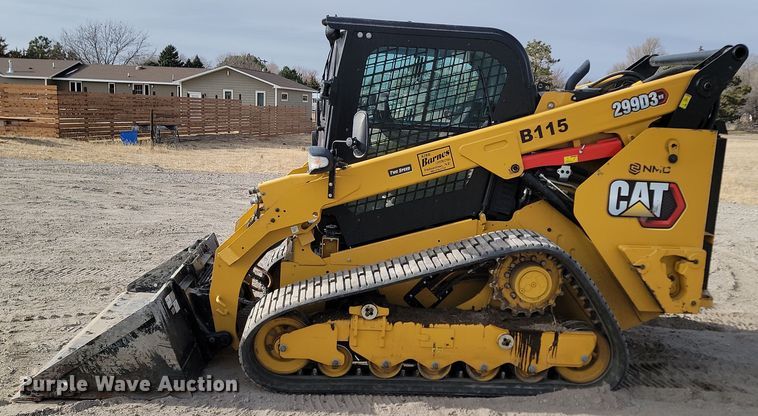image for item KT9989 2022 Caterpillar 299D3XE  tracked skid steer loader