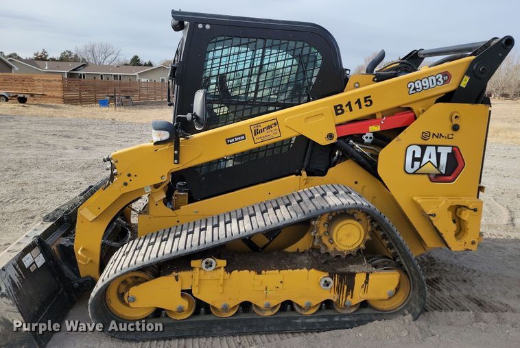 image for item KT9989 2022 Caterpillar 299D3XE  tracked skid steer loader