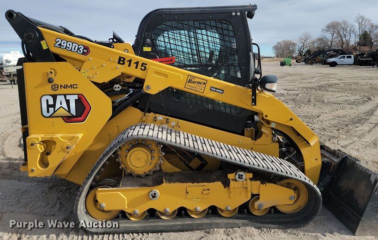 image for item KT9989 2022 Caterpillar 299D3XE  tracked skid steer loader