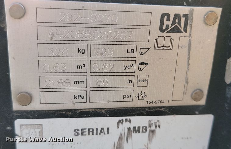 image for item KT9989 2022 Caterpillar 299D3XE  tracked skid steer loader