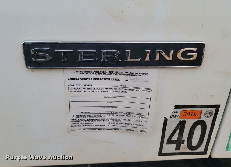 image for item KU9016 2003 Sterling LT7500  sewer jetter truck