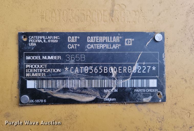 image for item KU9018 2004 Caterpillar 365BL  excavator