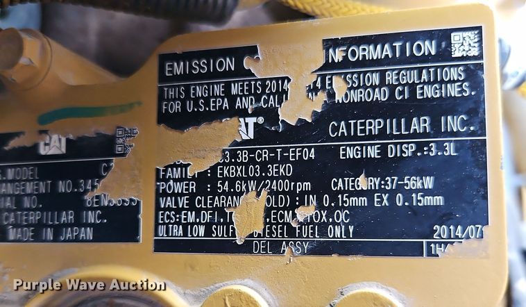 image for item LB9636 2015 Caterpillar 279D  tracked skid steer loader