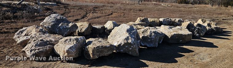 image for item LB9670 (24) ton of decorative limestone boulders