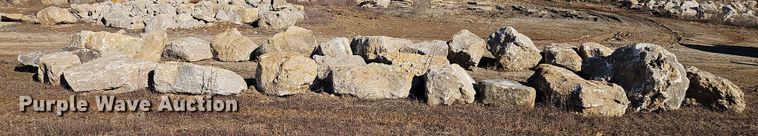 image for item LB9670 (24) ton of decorative limestone boulders