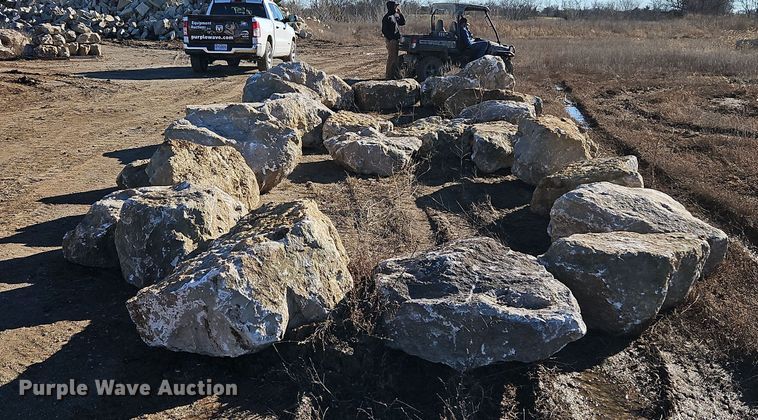 image for item LB9670 (24) ton of decorative limestone boulders