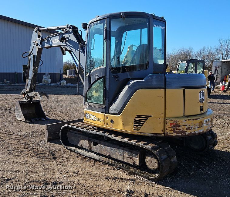 image for item LB9672 2009 John Deere 60D  mini excavator