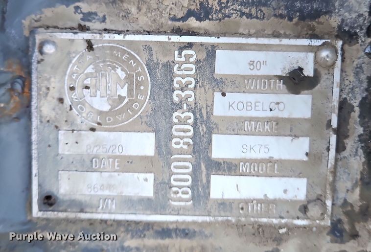 image for item LB9673 2014 Kobelco SK85CS-3E  mini excavator