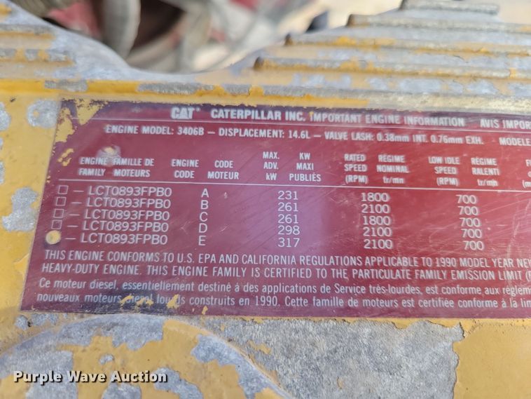 image for item LC9453 1997 Kenworth W900  dump truck