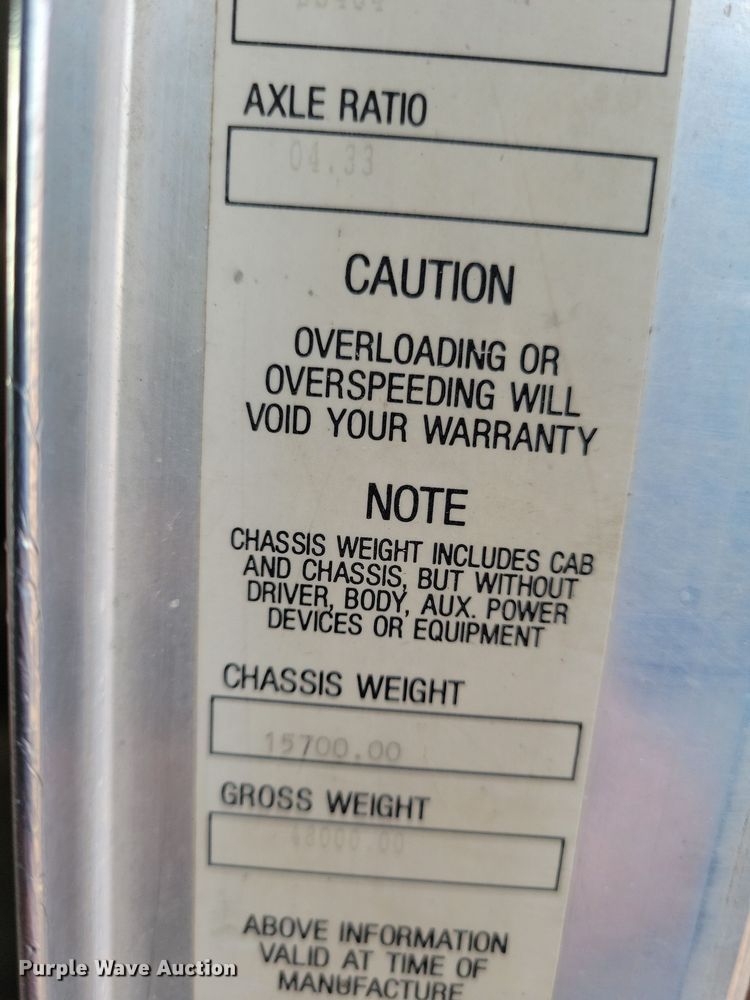 image for item LC9453 1997 Kenworth W900  dump truck