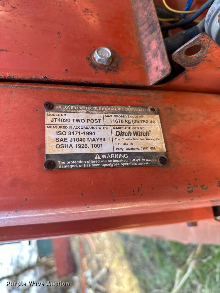 image for item LD9077 1999 Ditch Witch JT4020  directional boring unit