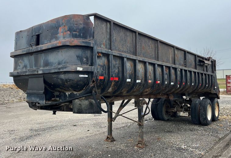 image for item LD9898 1997 Shop built  end dump trailer