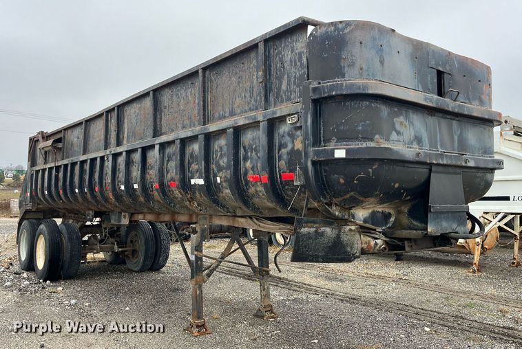 image for item LD9898 1997 Shop built  end dump trailer