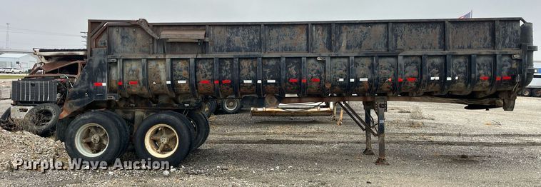 image for item LD9898 1997 Shop built  end dump trailer