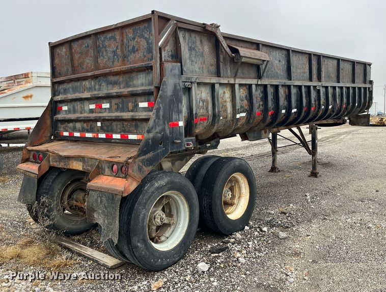 image for item LD9898 1997 Shop built  end dump trailer