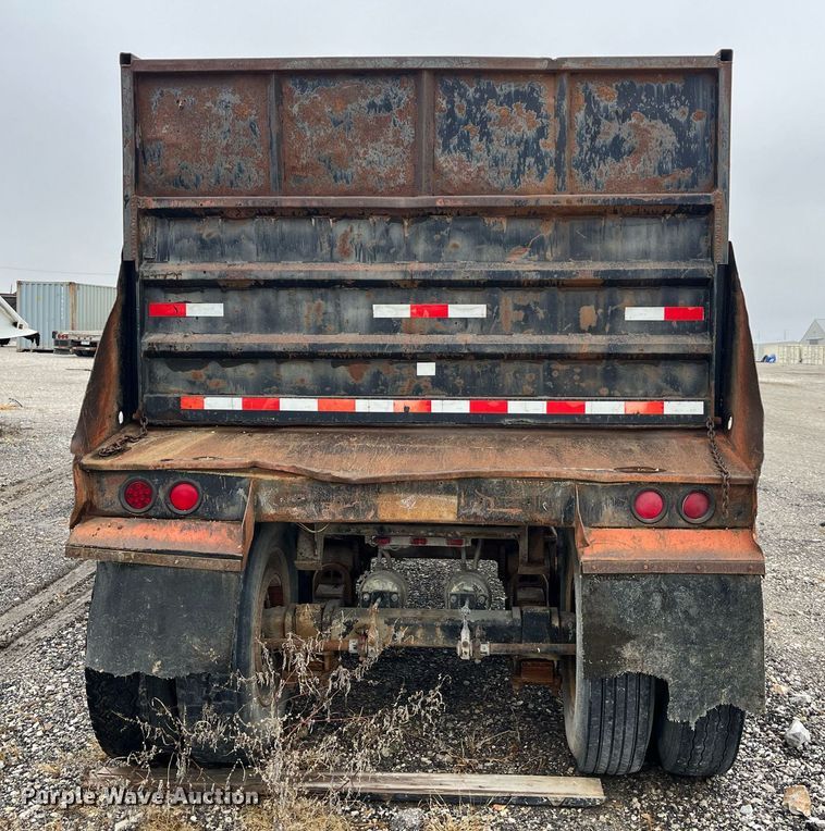 image for item LD9898 1997 Shop built  end dump trailer