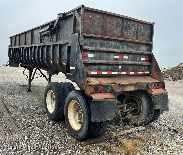 image for item LD9898 1997 Shop built  end dump trailer