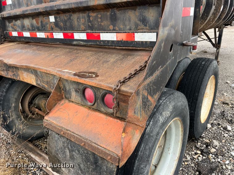 image for item LD9898 1997 Shop built  end dump trailer