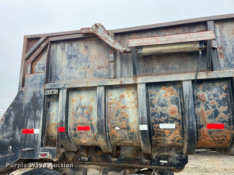 image for item LD9898 1997 Shop built  end dump trailer