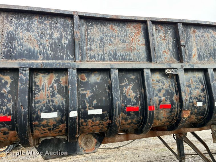 image for item LD9898 1997 Shop built  end dump trailer