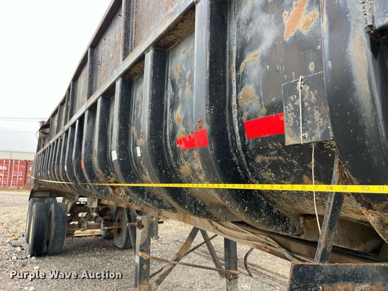 image for item LD9898 1997 Shop built  end dump trailer