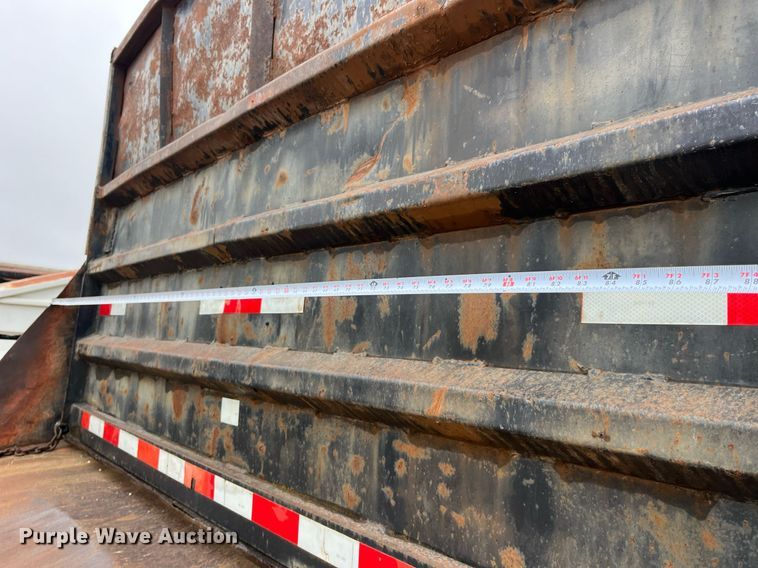 image for item LD9898 1997 Shop built  end dump trailer