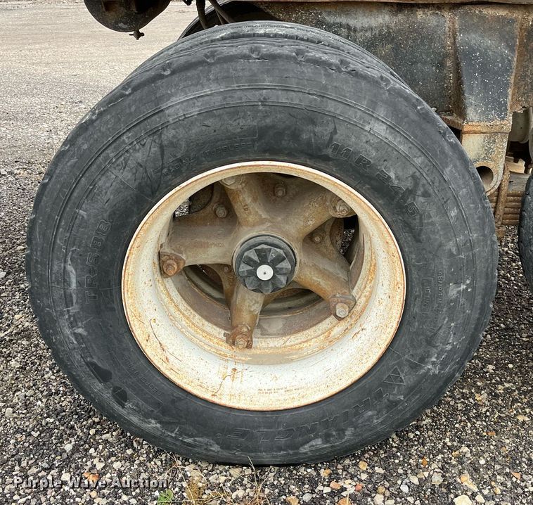 image for item LD9898 1997 Shop built  end dump trailer