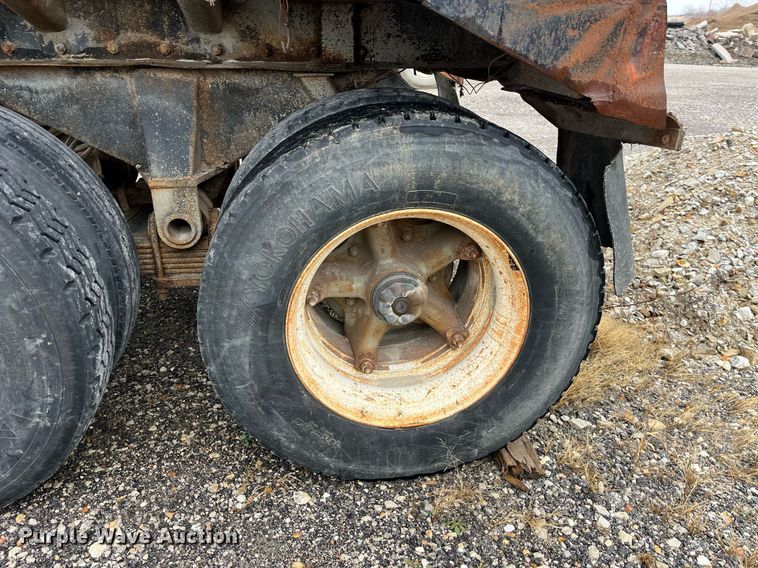 image for item LD9898 1997 Shop built  end dump trailer