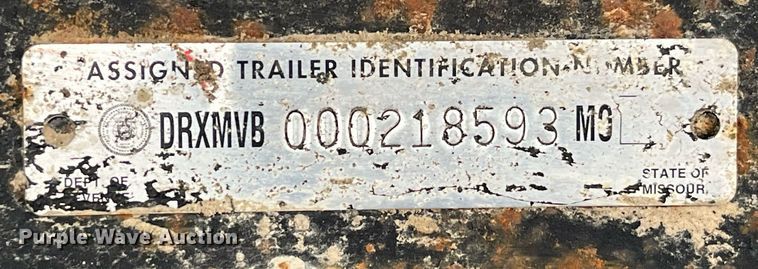 image for item LD9898 1997 Shop built  end dump trailer