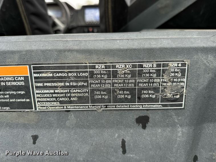 image for item LK9614 2021 Polaris RZR 1000 Trail S  utility vehicle