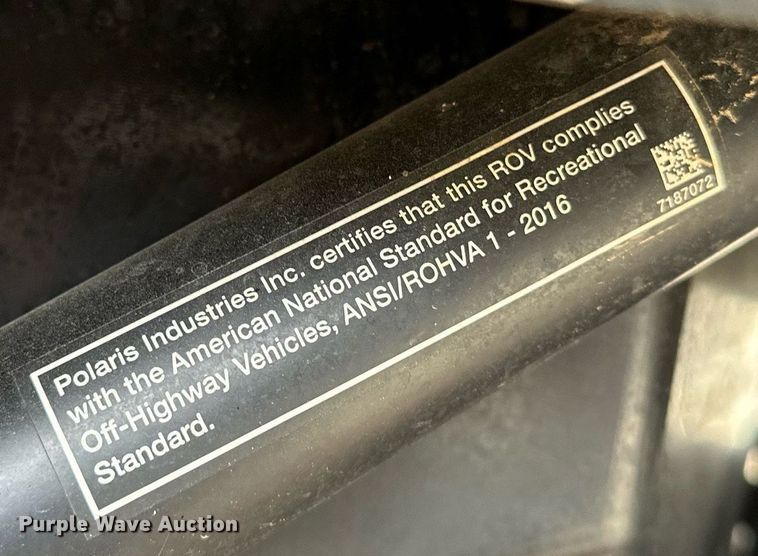 image for item LK9614 2021 Polaris RZR 1000 Trail S  utility vehicle