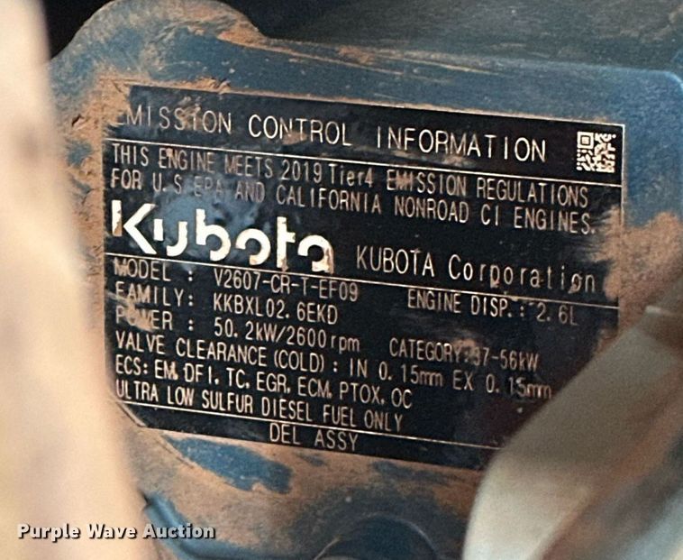 image for item LK9617 2019 Kubota SVL65-2  tracked skid steer loader